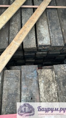 ШПАЛА ДЕРЕВЯННАЯ Б/У, машинные нормы