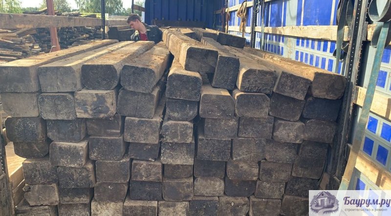 ШПАЛА ДЕРЕВЯННАЯ Б/У, машинные нормы