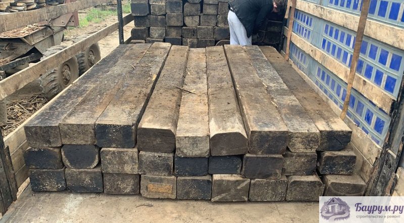 ШПАЛА ДЕРЕВЯННАЯ Б/У, машинные нормы