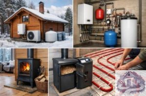 Монтаж отопления загородного дома, дачи. Водоснабжение. ЛОС