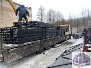 Шпала деревянная пропитанная тип 2 с торцевым закрепителем пропитка ГОСТ